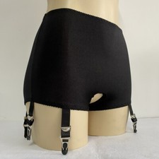 Crotchless Panty Girdle with 6 Straps Garter Belt Nightwear S 3XL
