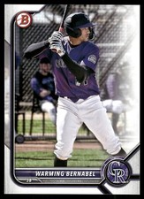 2022 Bowman Draft #BDC-179 Warming Bernabel Colorado Rockies Baseball Card
