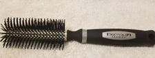 Professional Ceramic / Ionic Hair Brush Large by DETOUR W/ FREE Pro Scissors 5" 
