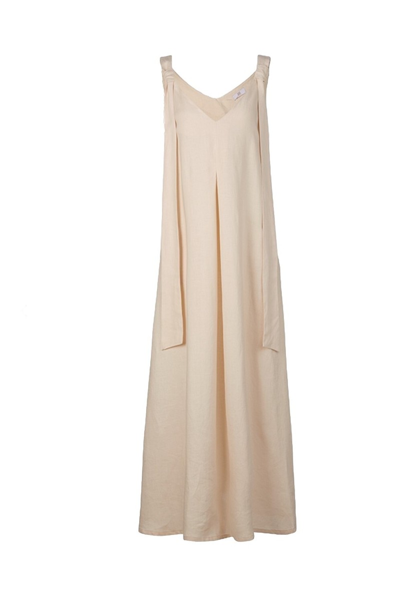 RIANI 100% Linen Maxi Sleeveless Dress Light Red/Coral Size EU40/UK 14 RRP  335 | eBay UK