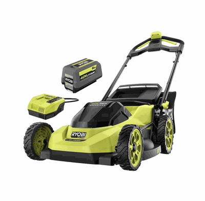 #ad RYOBI 40V HP Brushless 20 in. Cordless Battery Lawn Mower w Battery amp; Charger $370.95