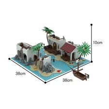 Small Imperial Town for Pirates Series 1375 Pcs Adventure Building Set