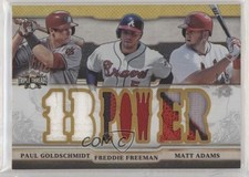 2014 Topps Triple Threads Relic Combos Gold 7/9 Paul Goldschmidt Matt Adams z0q