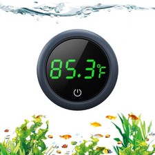 Digital Aquarium Thermometer Fish Tank Water Temp Gauge LED Display Cordless