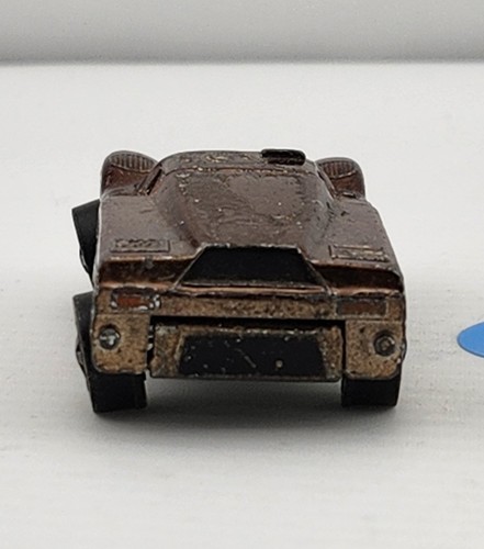1967 Redline Hot Wheels Ford J-Car Brown w/Black Interior With Button US - Picture 6 of 11