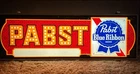 VINTAGE 70's PABST BLUE RIBBON BEER LIGHTED SIGN-BAR-LIGHT-LAGER-PBR-MILWAUKEE