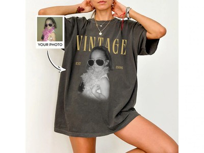 Custom Photo 30th Birthday Comfort Tee Personalized Shirt