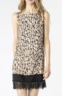 Women Patrizia Pepe Dress Beige Elastane M
