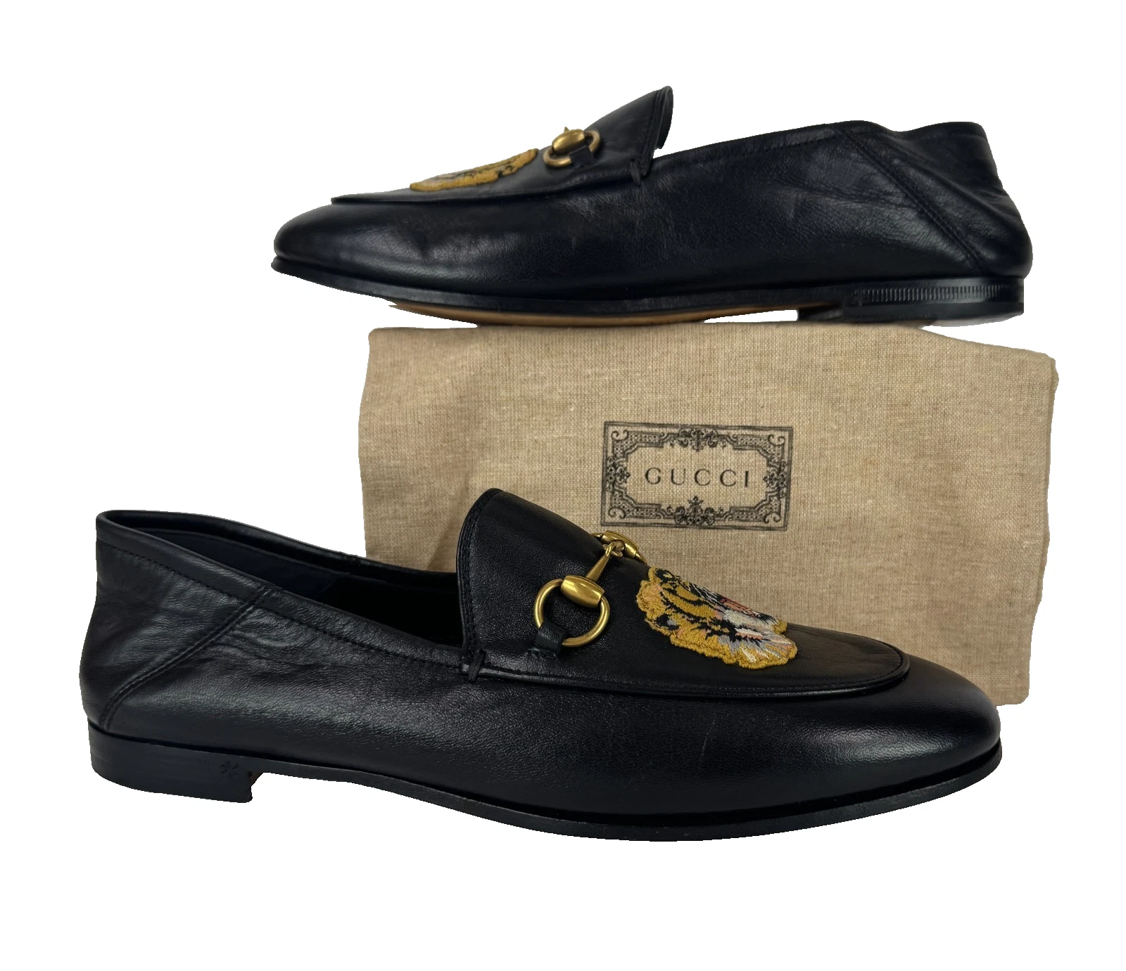 Gucci Wmn Auth MisMatch Sz 6.5 7 US 36.5 37 EU Black Loafers Shoes Fold Down Bag
Opens in a new wind