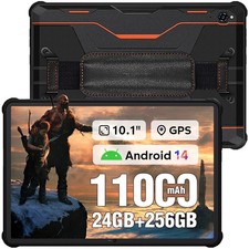 OUKITEL RT9 Tablet Esterno 24GB+256GB Android 14 Tablet Robusto Doppia SIM OTG GPS