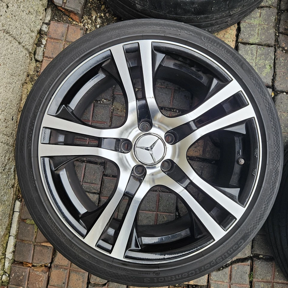 Felgen Platin RP1 18" 5x112 225/40 Reifen Mercedes W204 W205 W212 W176 245G ClA - Bild 4 von 4