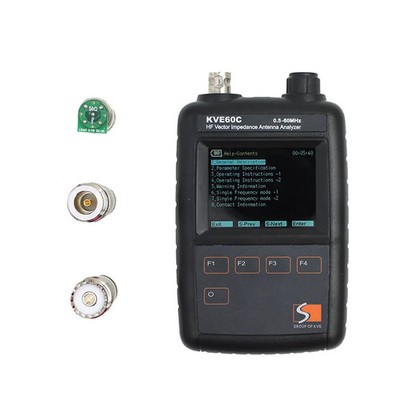 KVE-60C Antenna Analyzer 0.5-60MHz HF Vector Impedance Graphical Display Tester