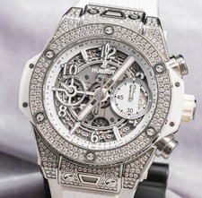 Hublot Big Bang Unico Titanium Pave Diamonds 42mm B&P 2019 441.NE.2010.RW.1704