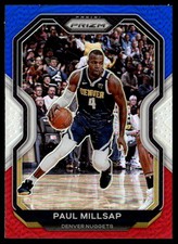 2020-21 Panini Prizm Prizms Red White Blue Paul Millsap Denver Nuggets #44