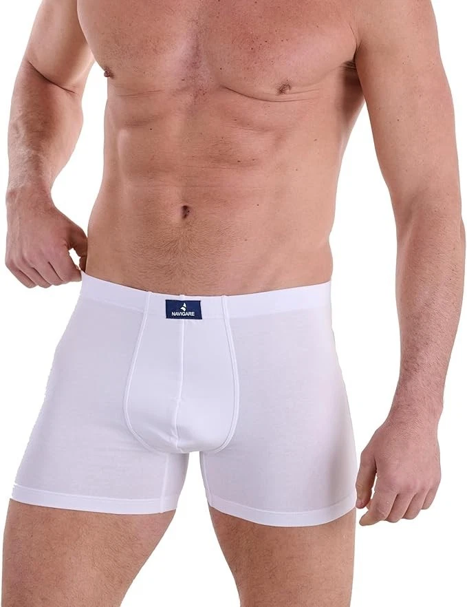 6 BOXER UOMO NAVIGARE ART 573 COTONE BIELASTICO BIANCO O ASSORTITO (NR BL GRG) - Immagine 1 di 1