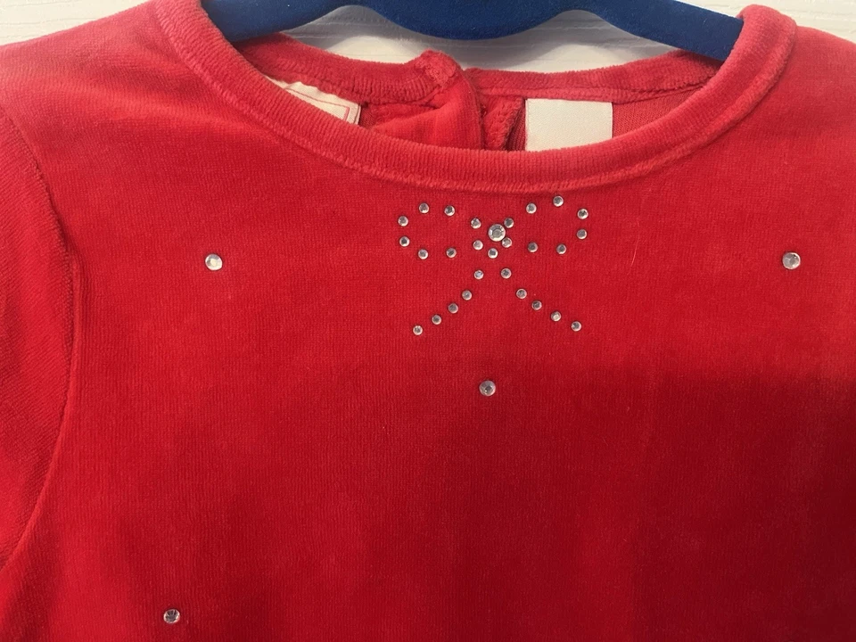 Vintage Mary Jane by Buster Brown Girls Red Velvet Top w/ Scottie Dogs Sz 6 EUC! - Image 3 of 4