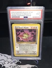 Pokémon 2000 Team Rocket's Meowth 18 Black Star Promo PSA 9 League Wotc Regular
