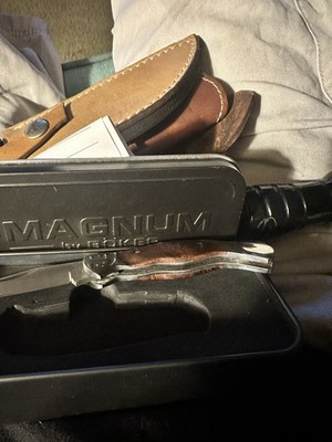 BOKER MAGNUM Lady Damast Folding Knife 2.32'' Blade Damascus Backlock 01MB788DAM