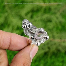 Christmas Deal African Amethyst Stone New Promise Flower Ring Jewelry 925 Silver