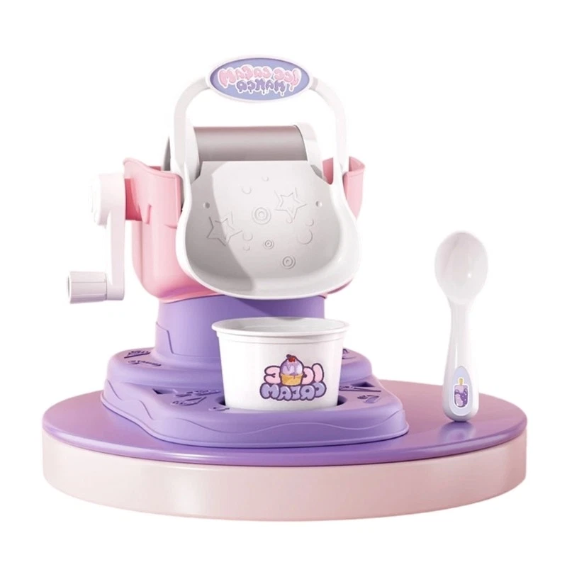 Soft Serve Ice Cream Maker for Kids Portable Hand Crank Frozens Dessert Machine
Opens in a new windo