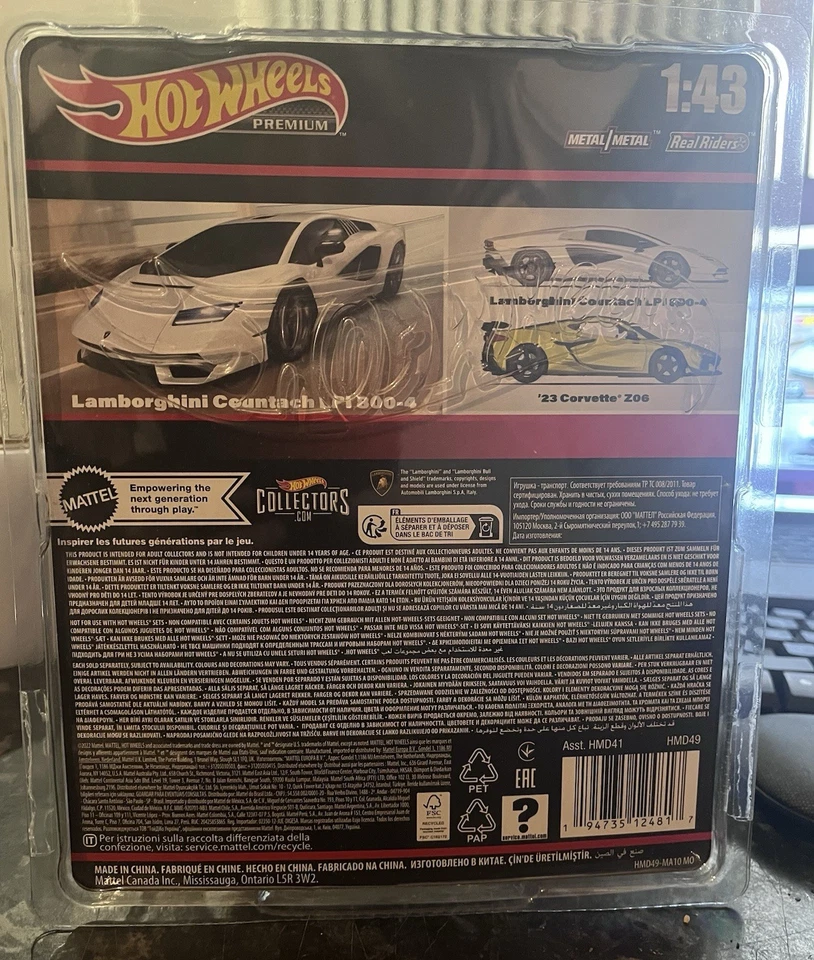 Hot Wheels Lamborghini Countach LPI 800-4 Premium 1:43 Brand New Sealed!! - image 2 of 2