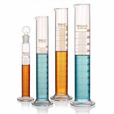 Wholesale 5ml-1000ml Transparent Measuring Cylinder with Stopper Glassware CA