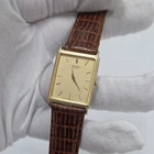 Vintage Seiko Quartz 5Y30-5A09 Mens Dress Watch Gold Tone Tank New Battery