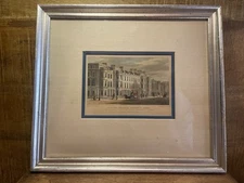 Antique Hand Colored Engraving Framed, Ulster Terrace Regent’s Park, Approx 1825