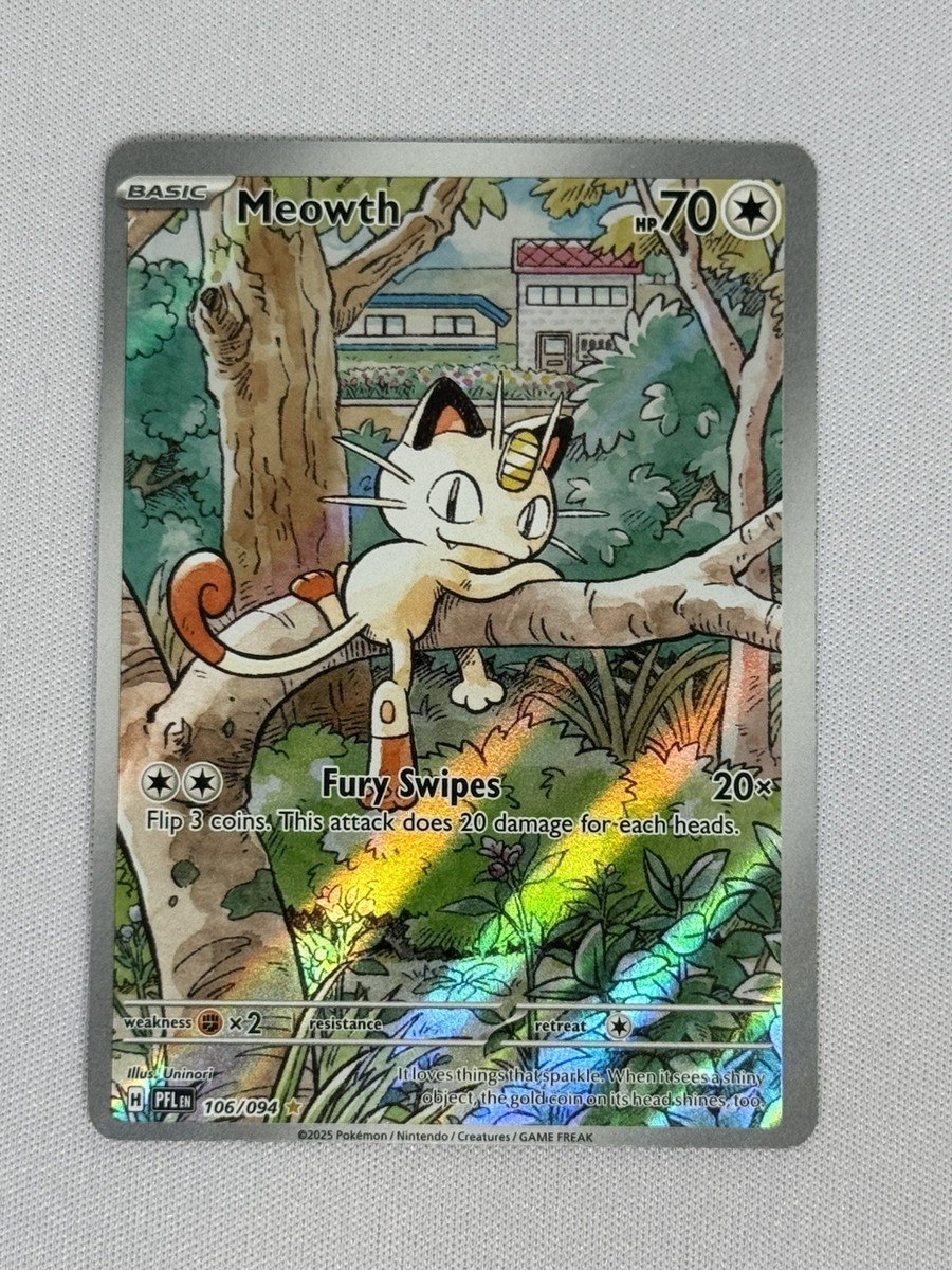 Pokémon Meowth 106/094 – Phantasmal Flames – TCG - MINT | eBay