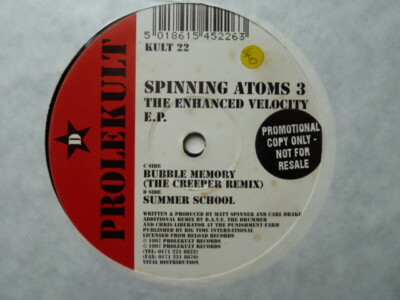 SPINNING ATOMS 3 - THE ENHANCED VELOCITY EP (PROMO, DOUBLE)
