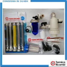 Kit montaggio caldaia salva defangatore filtro anticalcare flessibili acqua gas