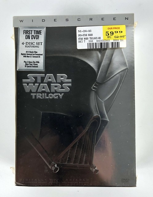 Star Wars Trilogy 4 DVD Disc Box Set (2004) First Time on DVD Hamill Ford Fisher | eBay