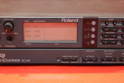 USED Roland SC-88 sc 88 Sound Canvas Module Synth Rack U1762