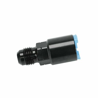 -6AN AN6 Fuel Adapter Fitting to 5/16 GM Quick Connect LS W/ Clip Female BLACK
