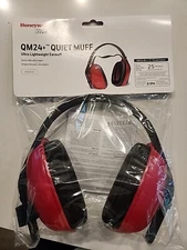 Howard Leight QM24+ Quiet Muff Over The Head Red 25 Decibels Gun Range New  