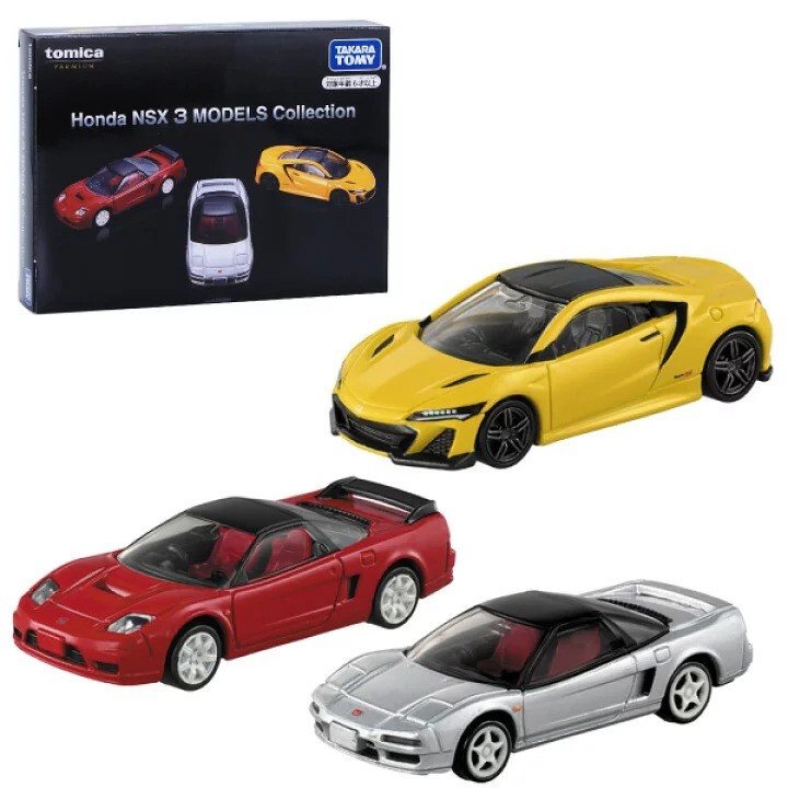 Tomica Premium Honda NSX 3 Models Collection Set 1:64 Metal Tomica Premium Honda NSX 3 Models Collection Set 1:64 Metal