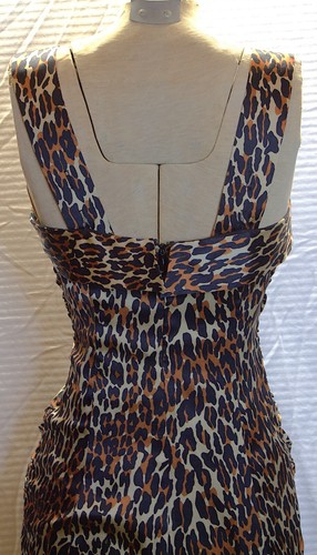 Sexy vestido vintage para mujer Betsy Johnson estampado de leopardo lápiz movible 2 pin-up - Imagen 5 de 7