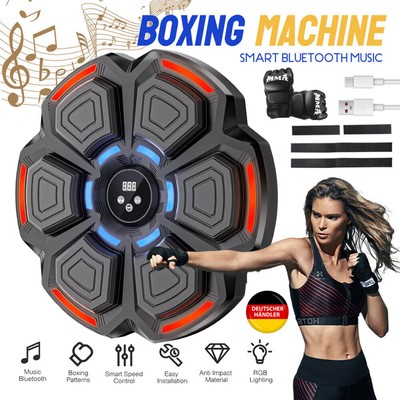 Smart Boxmaschine Musik Bluetooth Music Boxing Machine LED Sport mit Handschuhen