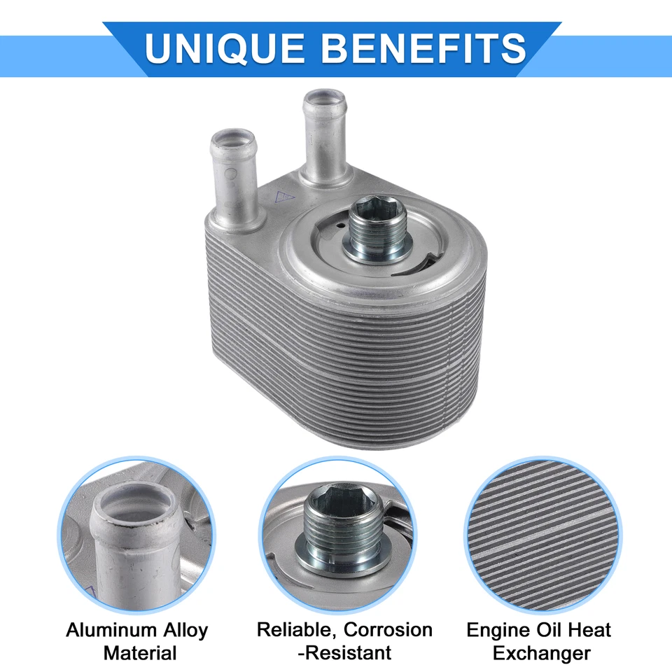 Pack of 1 For Land Rover LR3 2005-2009Engine Oil Cooler with Seals and Bolt - Image 4 of 4