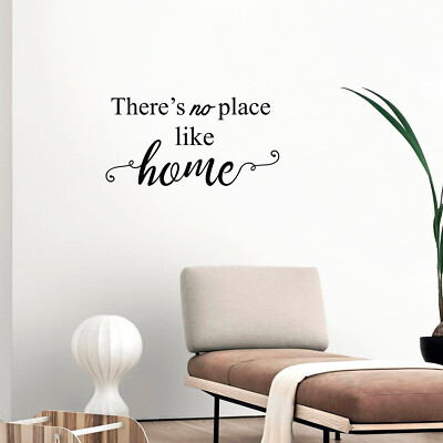 Vinyl Wall Art Decal - There's No Place Like Home - 11.5'' x 22.5'' - Modern Decor