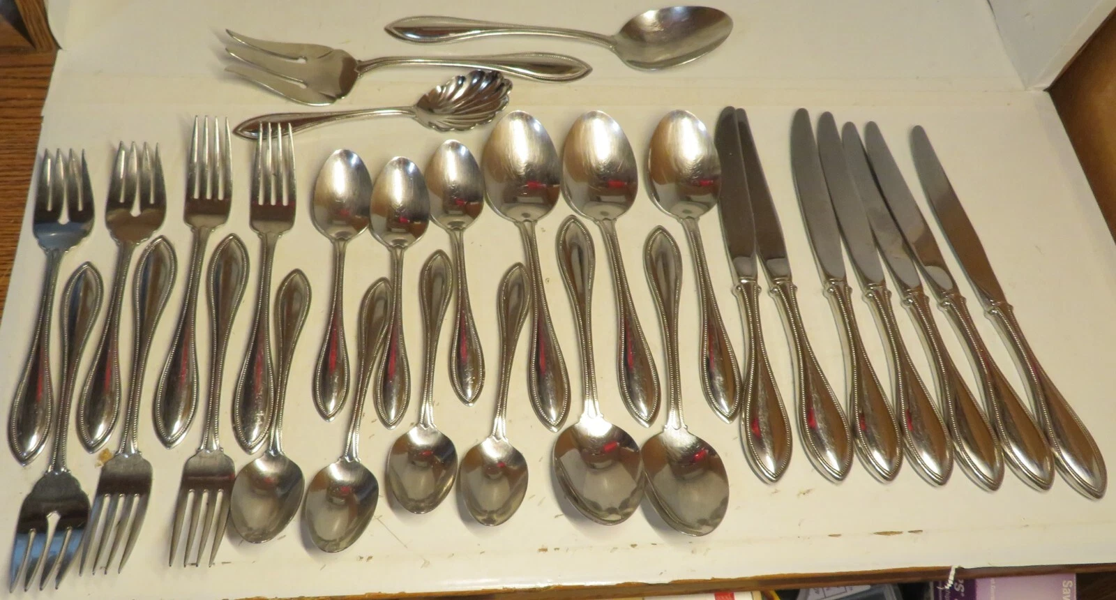 Vintage ONEIDA Arbor-American Harmony Stainless Steel Flatware Lot 29 Pc Mixed