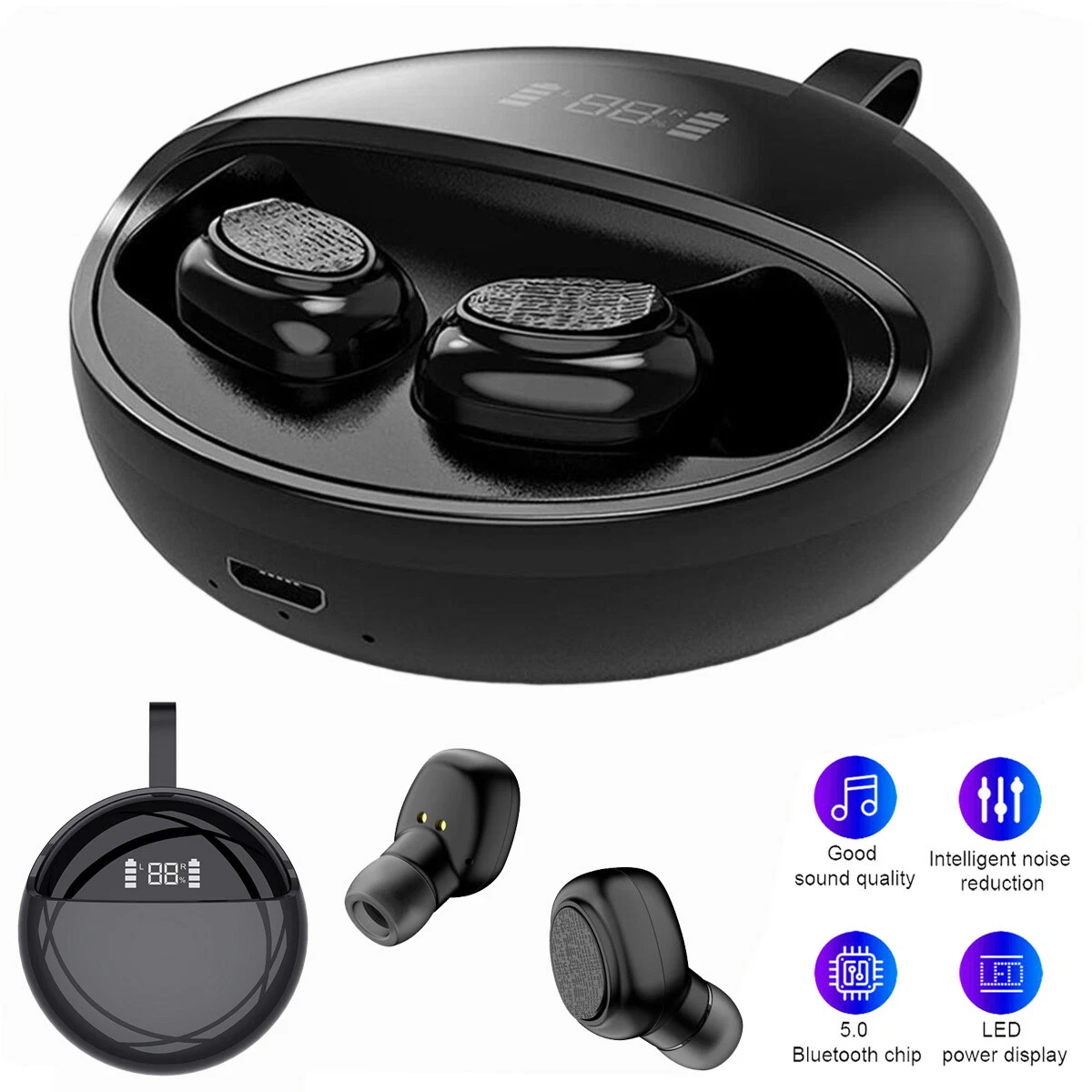 Bluetooth Headsets Wireless Headphones Earbuds For Moto G6 G7 Plus