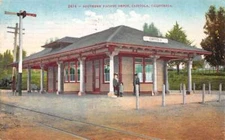 Capitola California Southern Pacific Depot Train Station Postcard AA87100