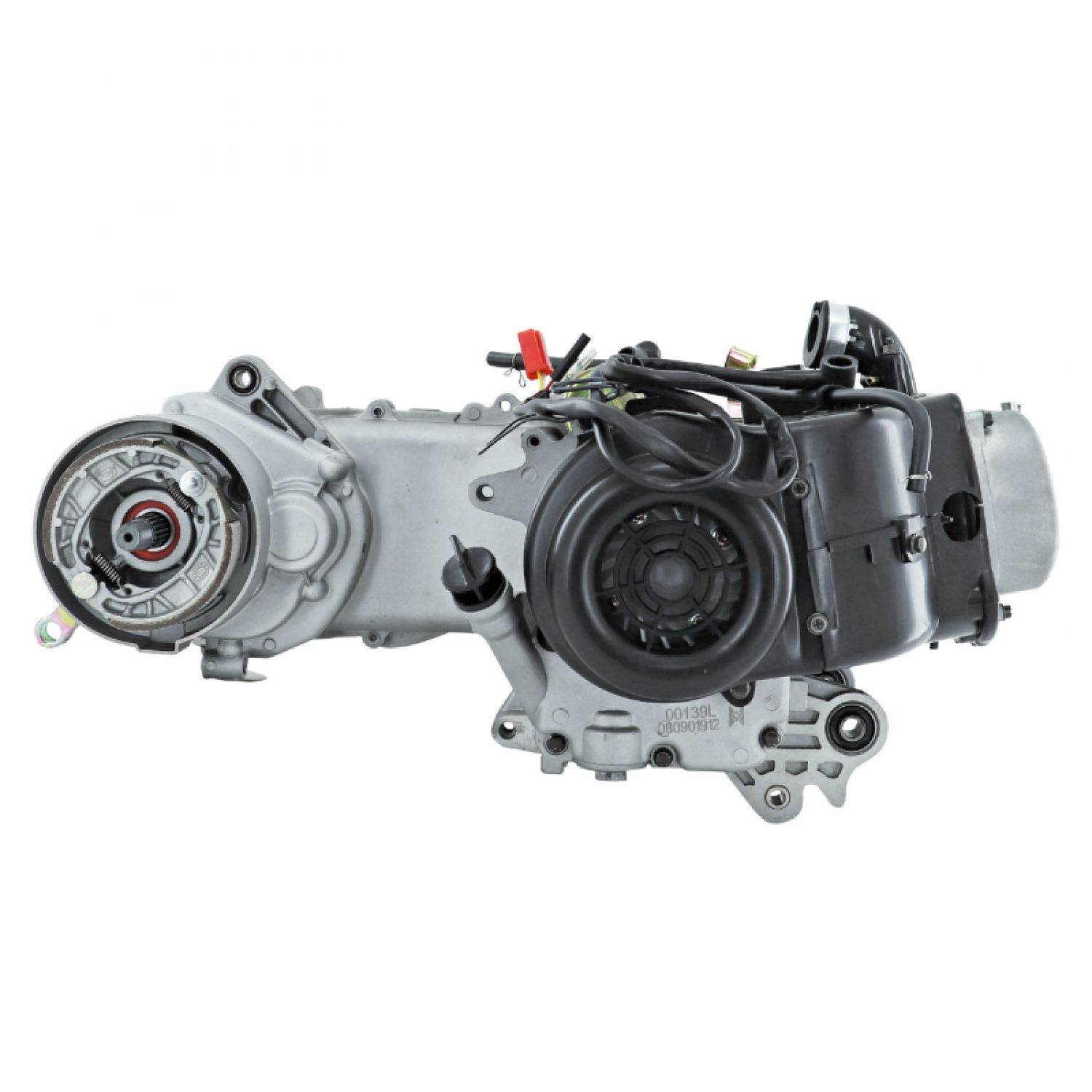 Moteur scooter 50 4T GY6 fiable avec carter long 10 pouces