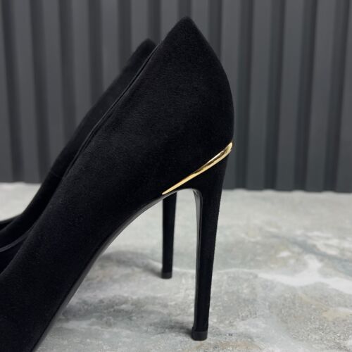 Louis Vuitton Eyeline Pump tacco alto nero scamosciato 10 US o 40 EUR - Foto 14 di 23
