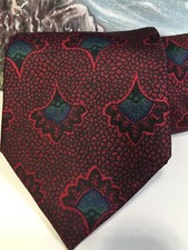 kuppenheimer tie Imported Silk Red Blue 59L
