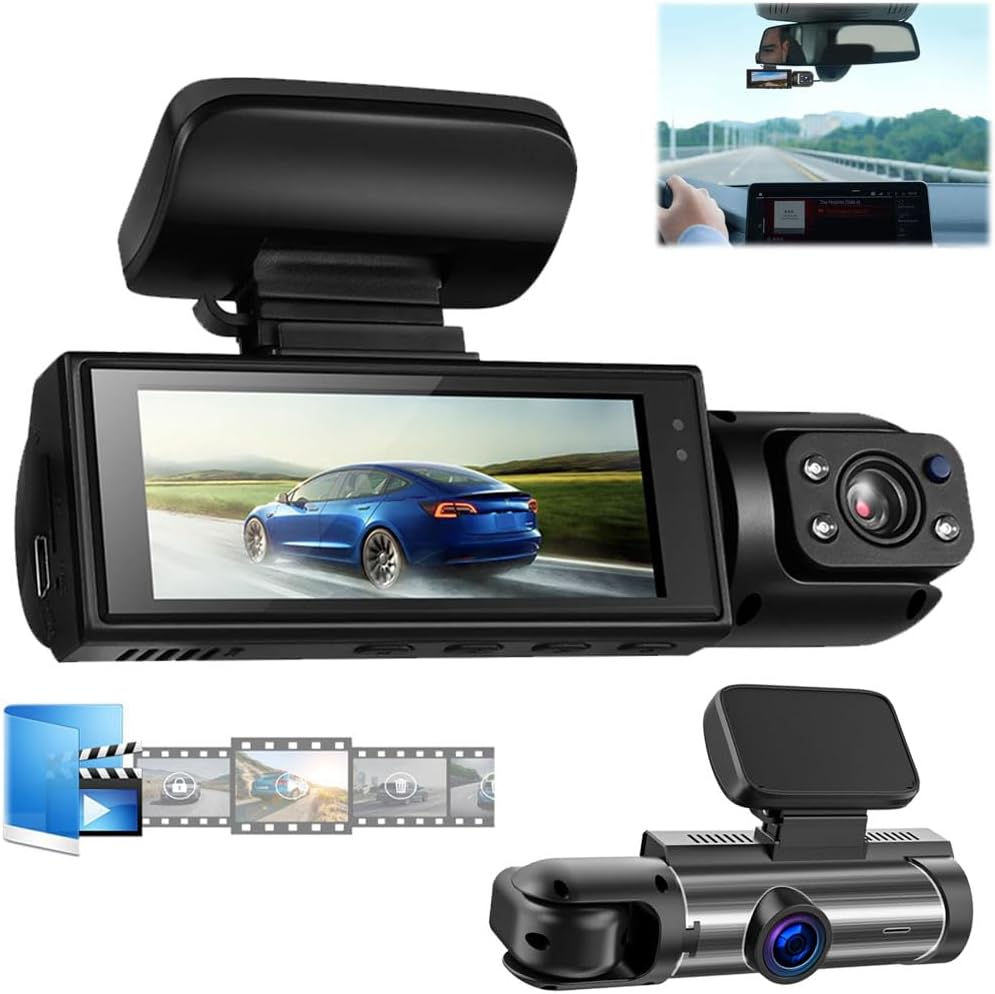Sherum Dash Cam with Front and Rear View for Cars Autopulsex Model