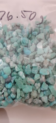 Pepite turchesi grezze originali piccole gioielli fare intarsio artigianato 76,5 g - Foto 2 di 3