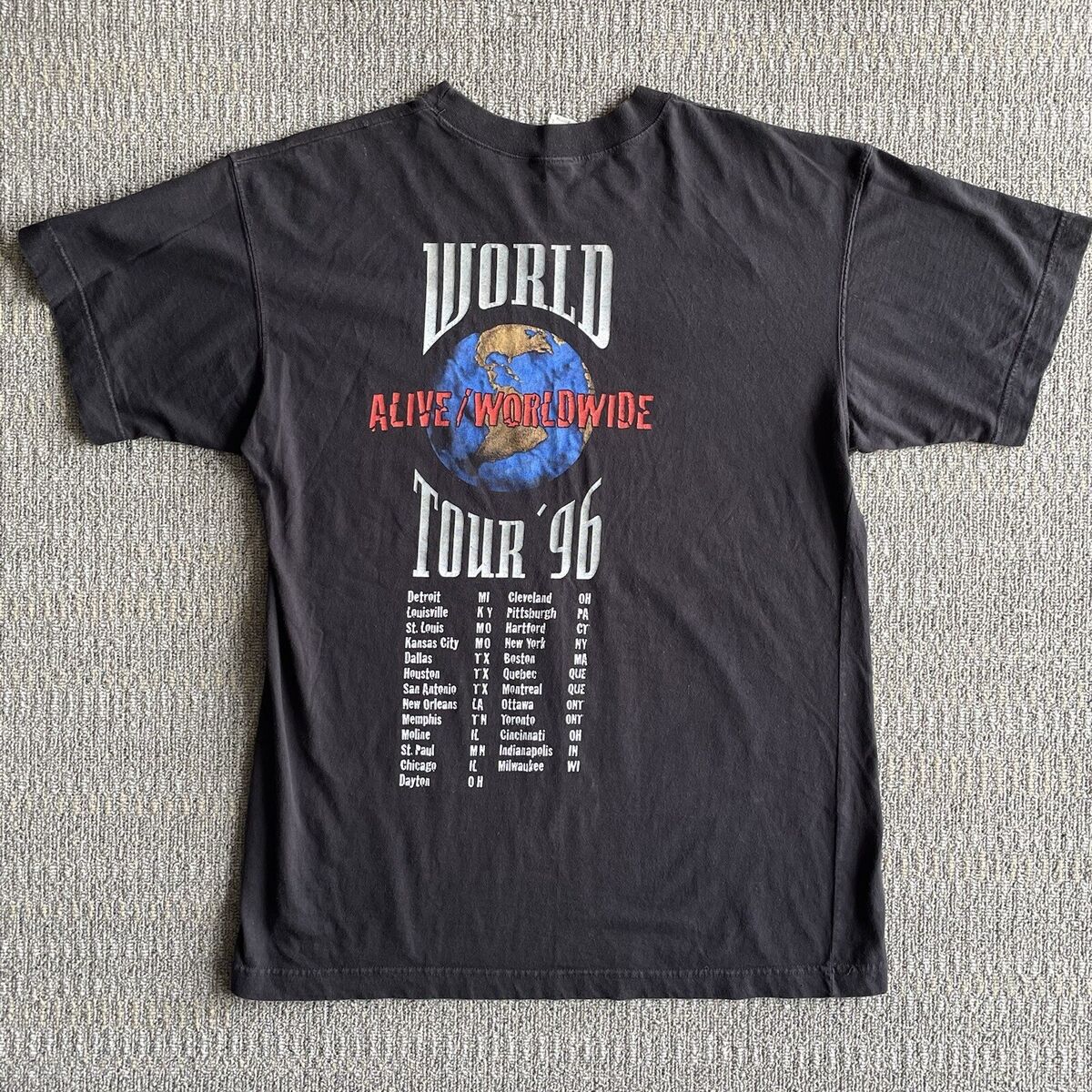 Vintage 1996 Kiss World Tour Shirt Mens Large L 90s Graphic Vintage 1996 Kiss World Tour Shirt Mens Large L 90s Graphic