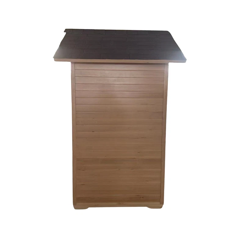 2-3 Person Canadian Hemlock Traditional Outdoor Sauna with Roof - Image 3 of 4